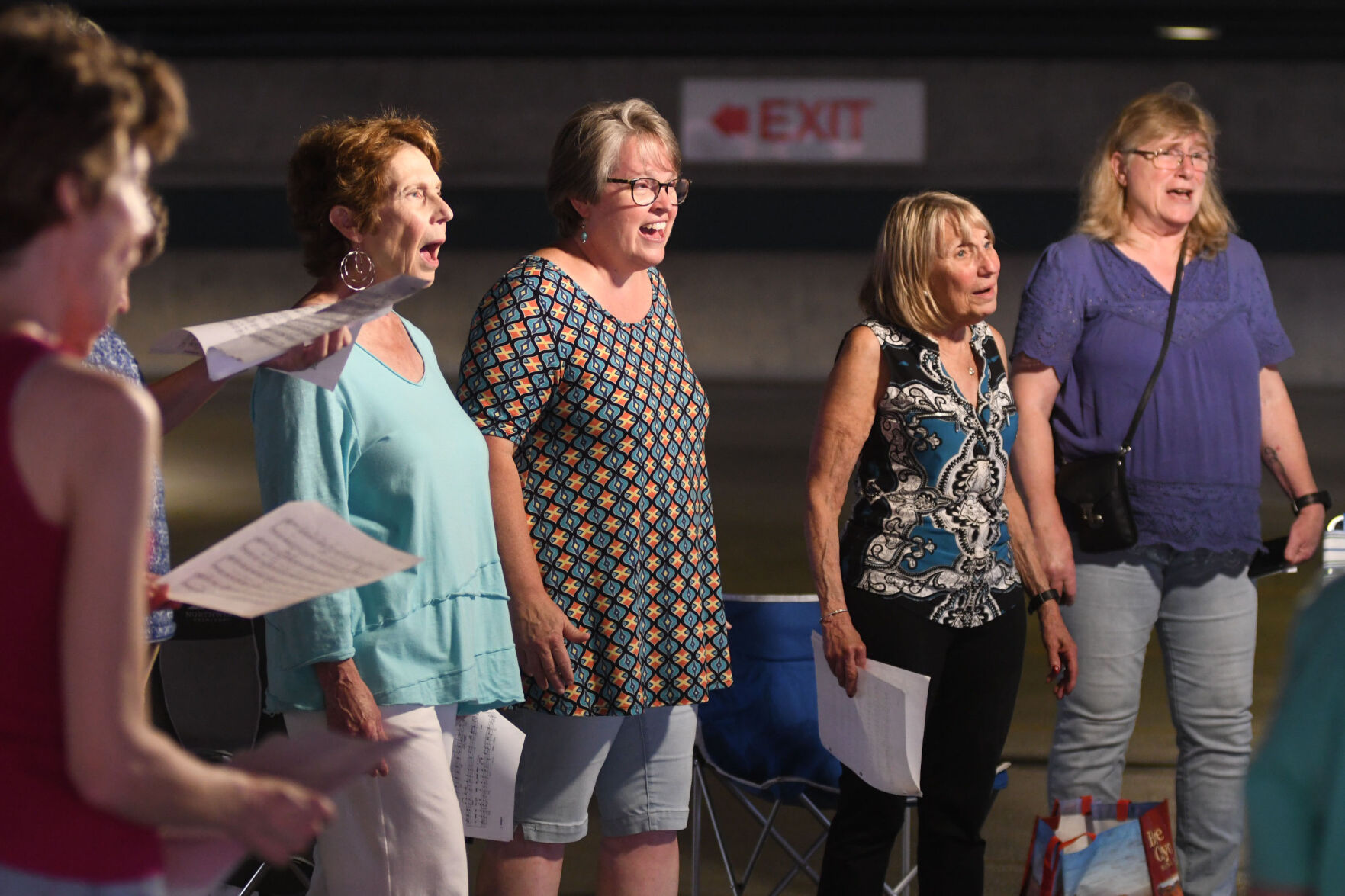 Women sing